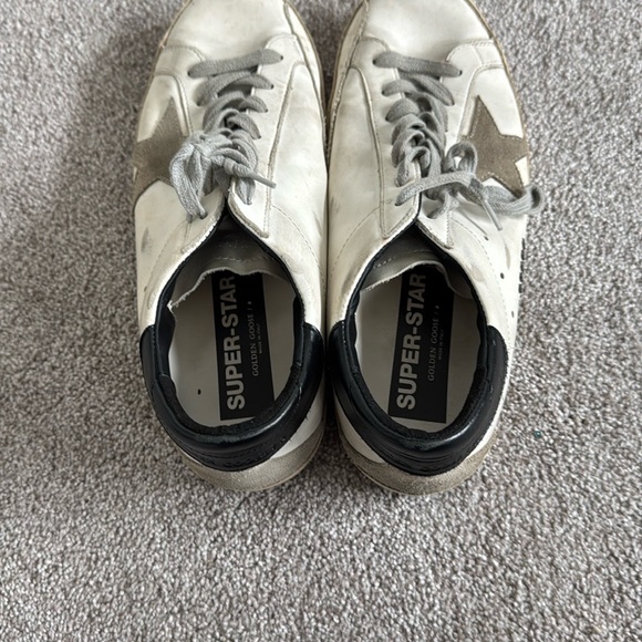 Golden Goose White and Gray Low-Top Sneakers - Picture 1 of 9
